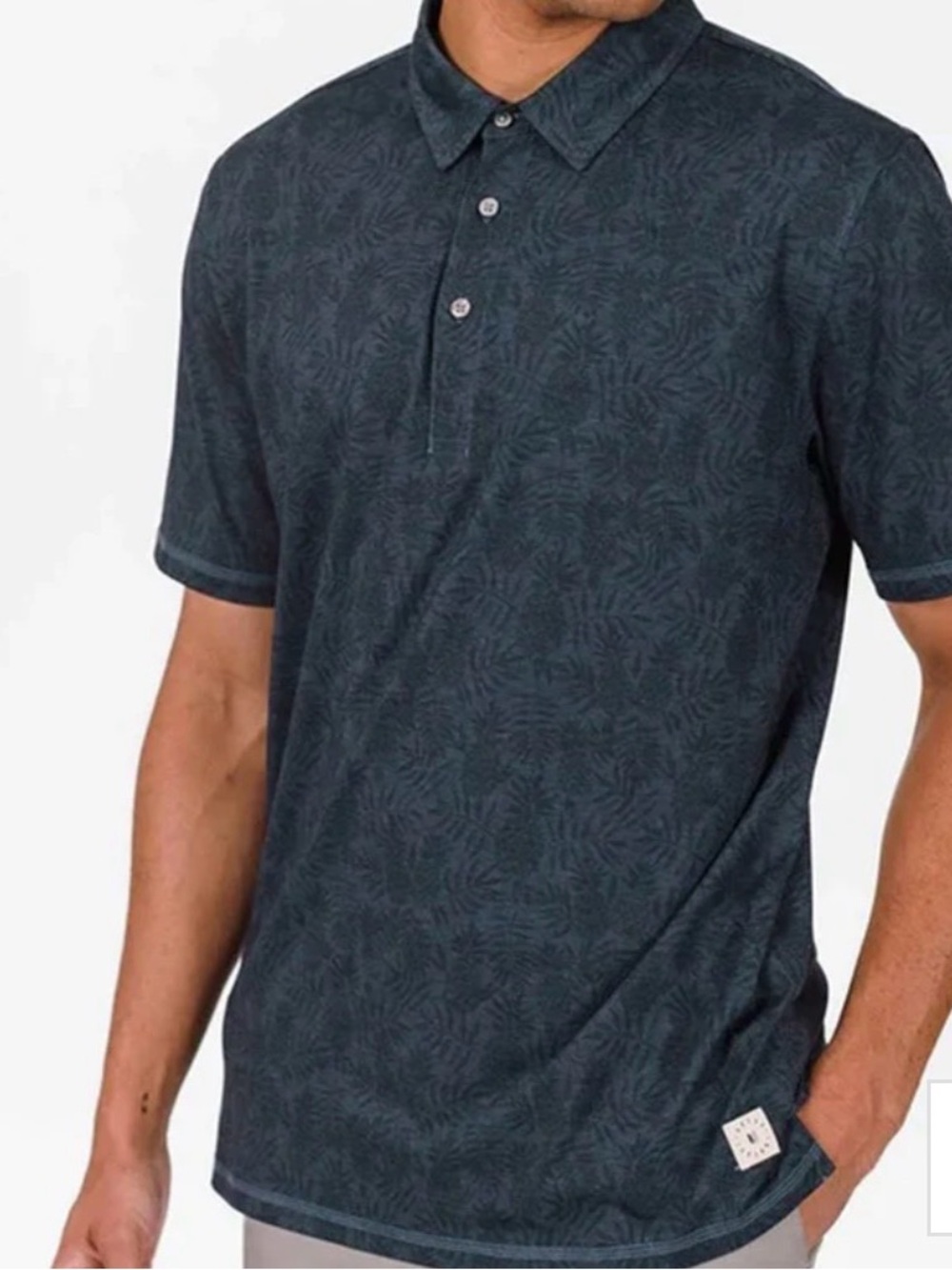 Men's Dark grey Linksoul Delray Short Sleeve Polo